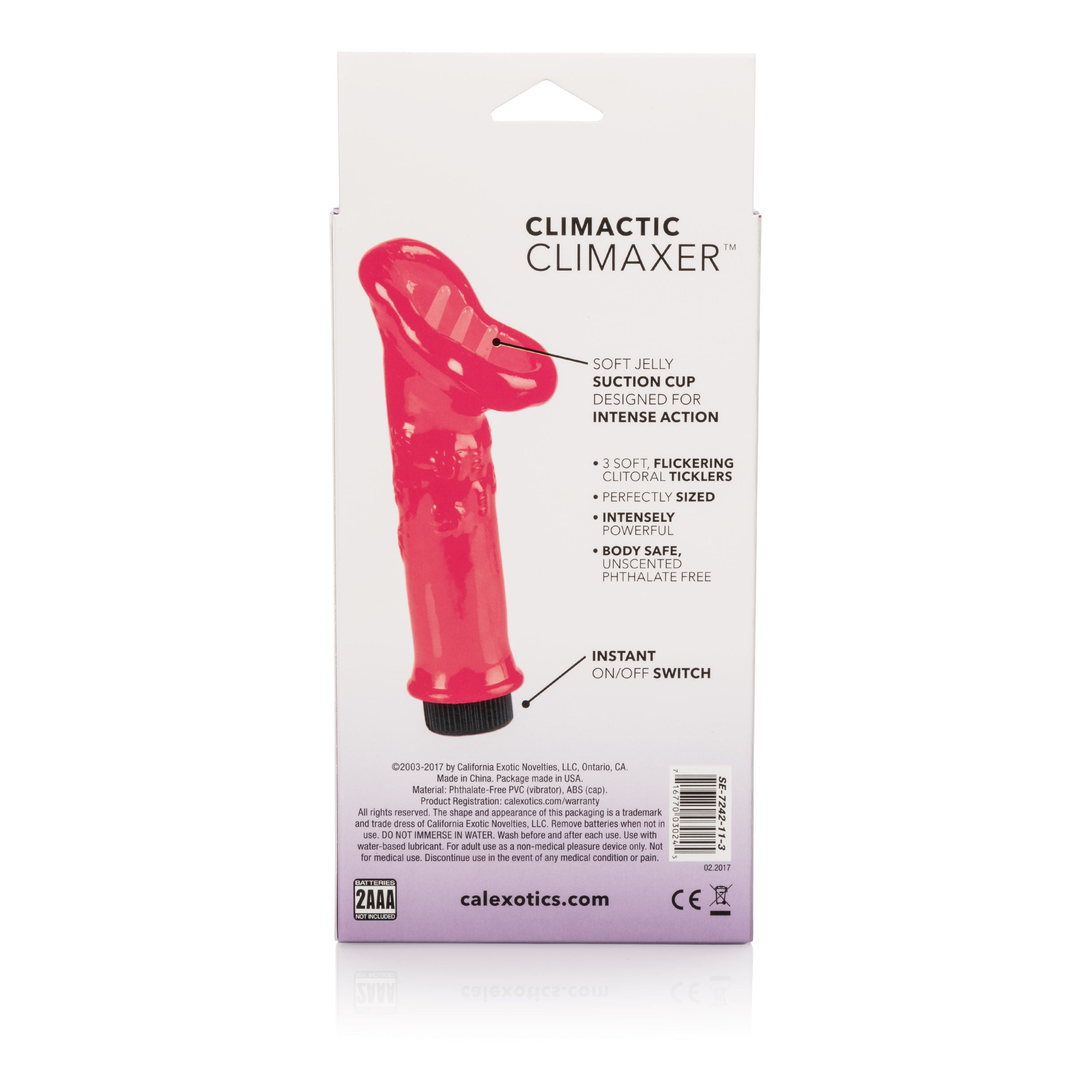 Climatic Climaxer Soft Suction Cup Erotic > Sex Toys For Ladies > Clitoral Vibrators and Stimulators