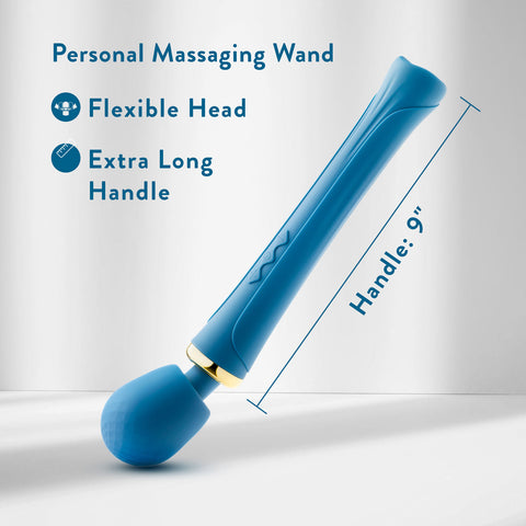 Blush Dianna Teal Wireless Vibrating Massager with 20 Modes > Sex Toys For Ladies > Wand Massagers and Attachments