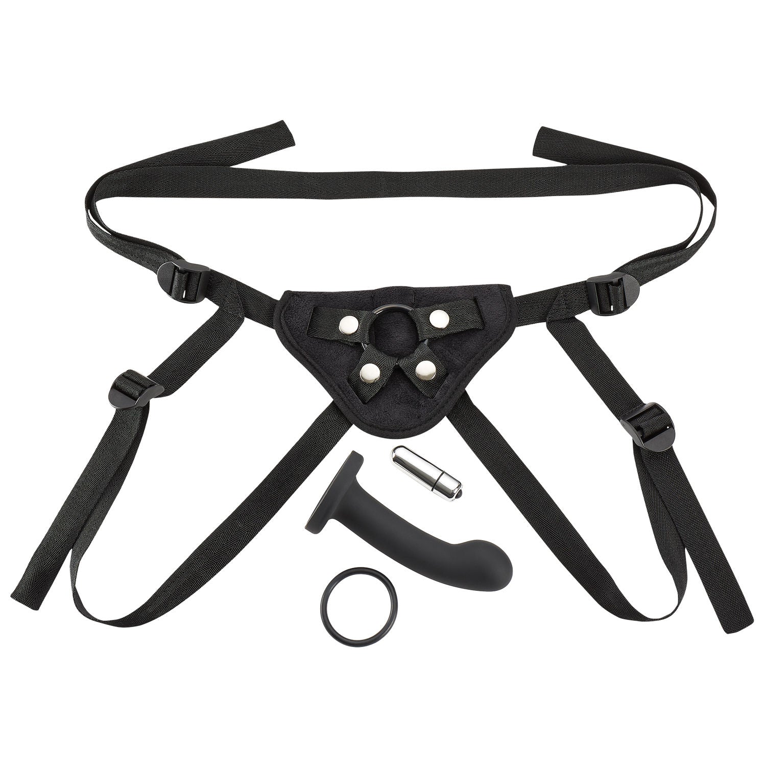 Cloud 9 Pro Strap On Harness Kit with Adjustable Black Harness Harnesses & Strap-Ons