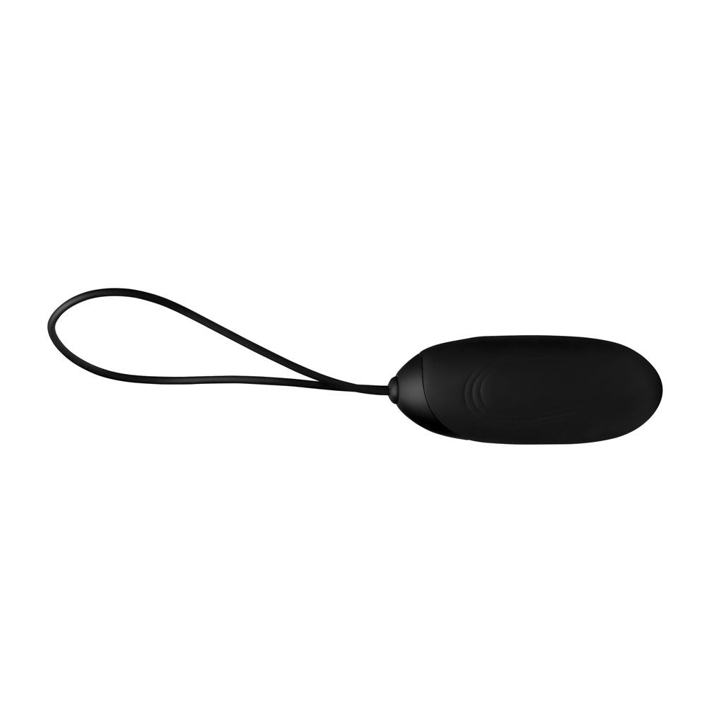 Silicone Rechargeable Vibrating Bullet With Wireless Remote Control Black BULLETS