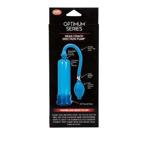 Head Coach Penis Pump with Flexible Hose and Soft Jelly Sleeve PUMPS