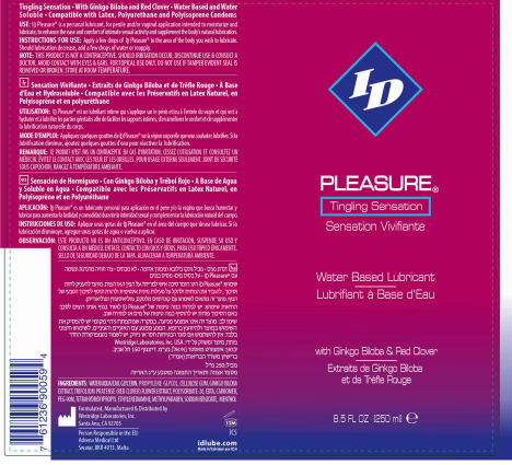ID Pleasure 8.5 oz Water Based Lubricant with L-Arginine for Enhanced Sensation ENHANCERS