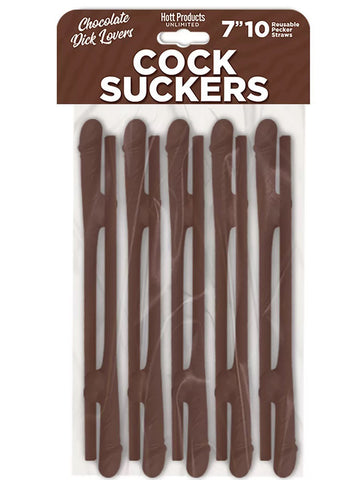 Cock Suckers Chocolate Lover Party Straws for Adult Fun Bachelor & Bachelorette Items