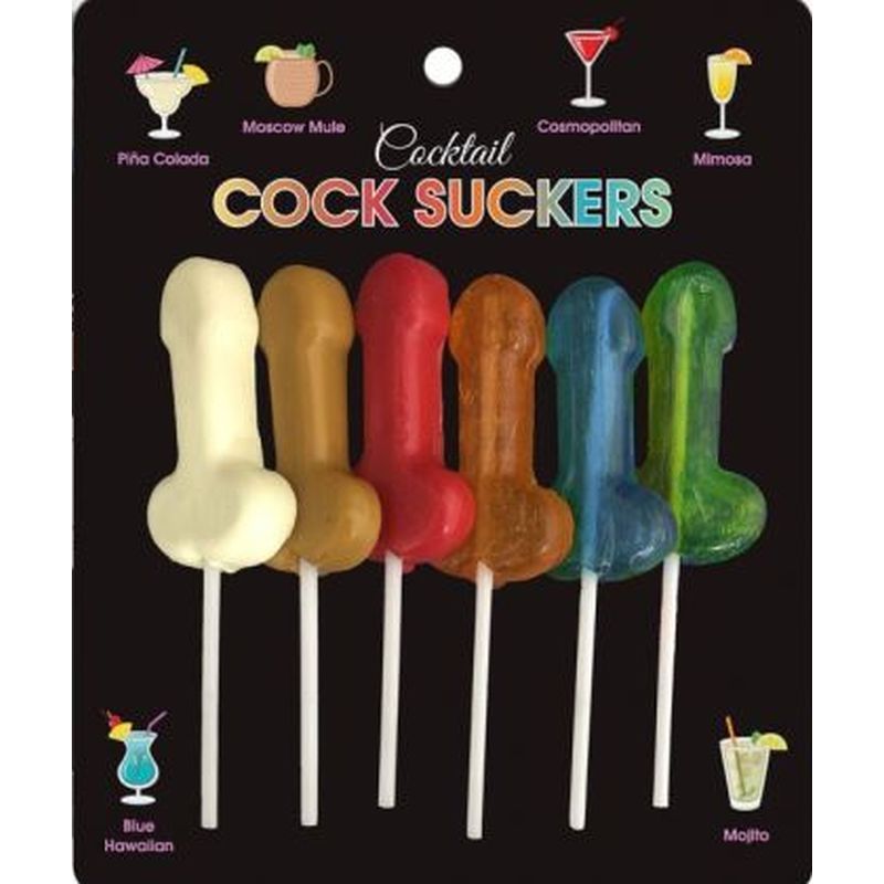 Cocktail Cock Suckers 6 Piece Set Adult Candy Treat > Novelties > Candy & Edible Items Main image