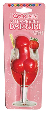 Cocktail Suckers Strawberry Daquiri – Erotic Candy Lollipops Party Supplies
