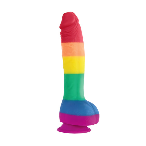 Colours Pride Edition 8 Inch Realistic Silicone Dildo With Balls Dongs Neutral