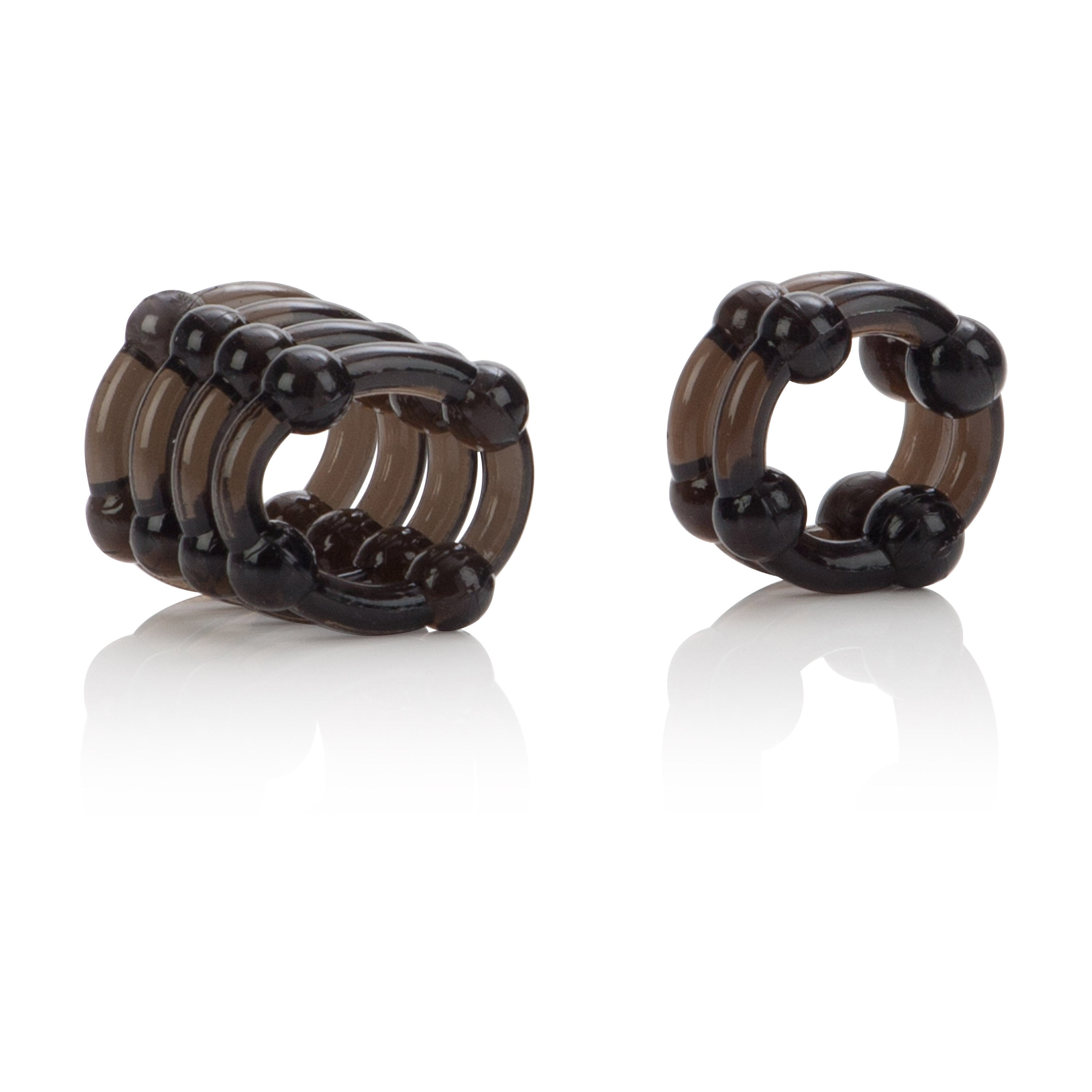 Colt Enhancer Rings Smoke 1 and 4 Tier Soft Stretchy Erection Enhancers COCK RING Set