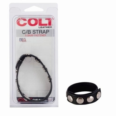Colt Leather C/B Straps Adjustable 5 Snap Fasteners COCK RINGS