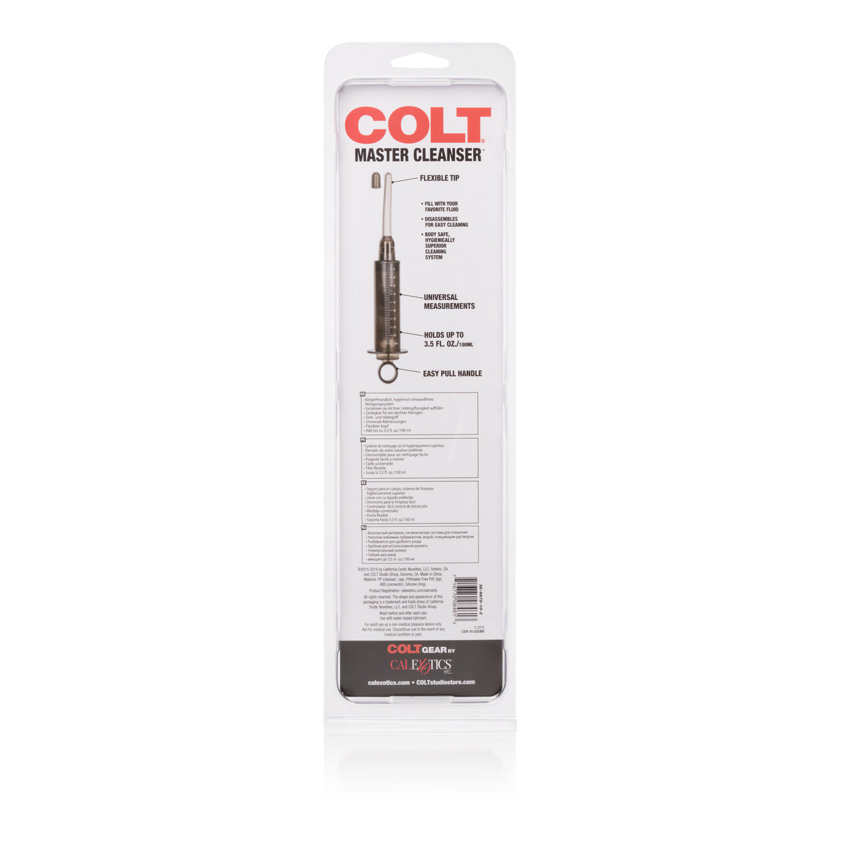 Colt Master Cleanser – Syringe-Style Anal Douche With Flexible Soft Tip > Bondage Gear > Medical Instruments