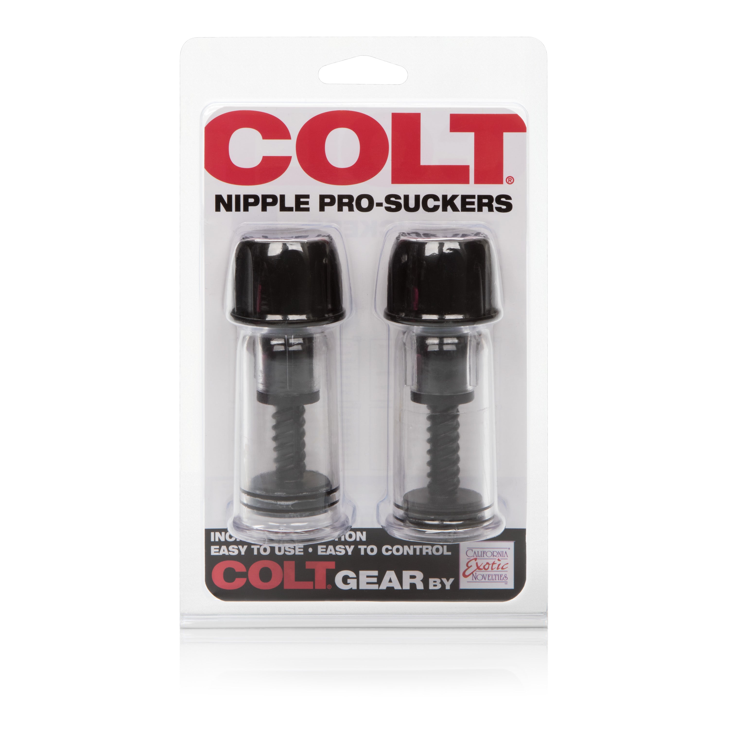 Colt Nipple Pro-Suckers Adjustable Black Pleasure Devices Nipple Suckers
