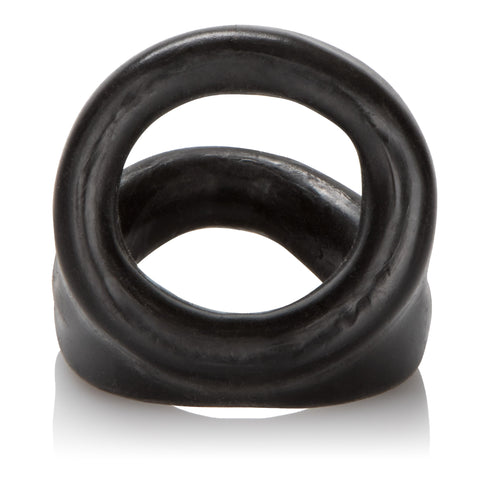 Colt Snug Tugger Black Double Cock Ring with Scrotum Support COCK RINGS Sling