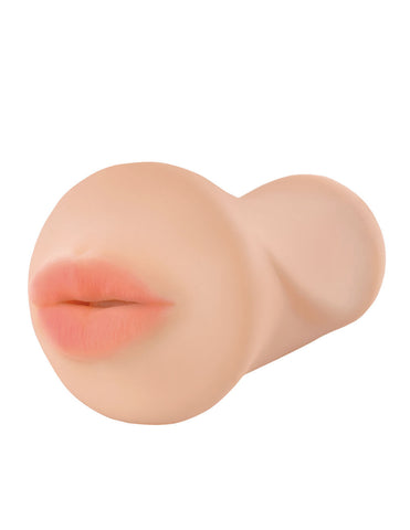 Compact Deep Throat Mouth Masturbator with Realistic Feel Strokers - Manual