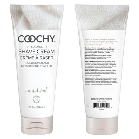 Coochy Au Natural Shave Cream 12.5 Fl Oz Gentle Skin Care Bath & Body