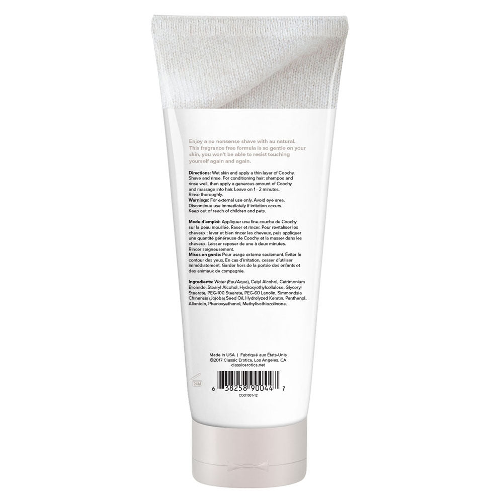Coochy Au Natural Shave Cream 12.5 Fl Oz Gentle Skin Care Secondary image