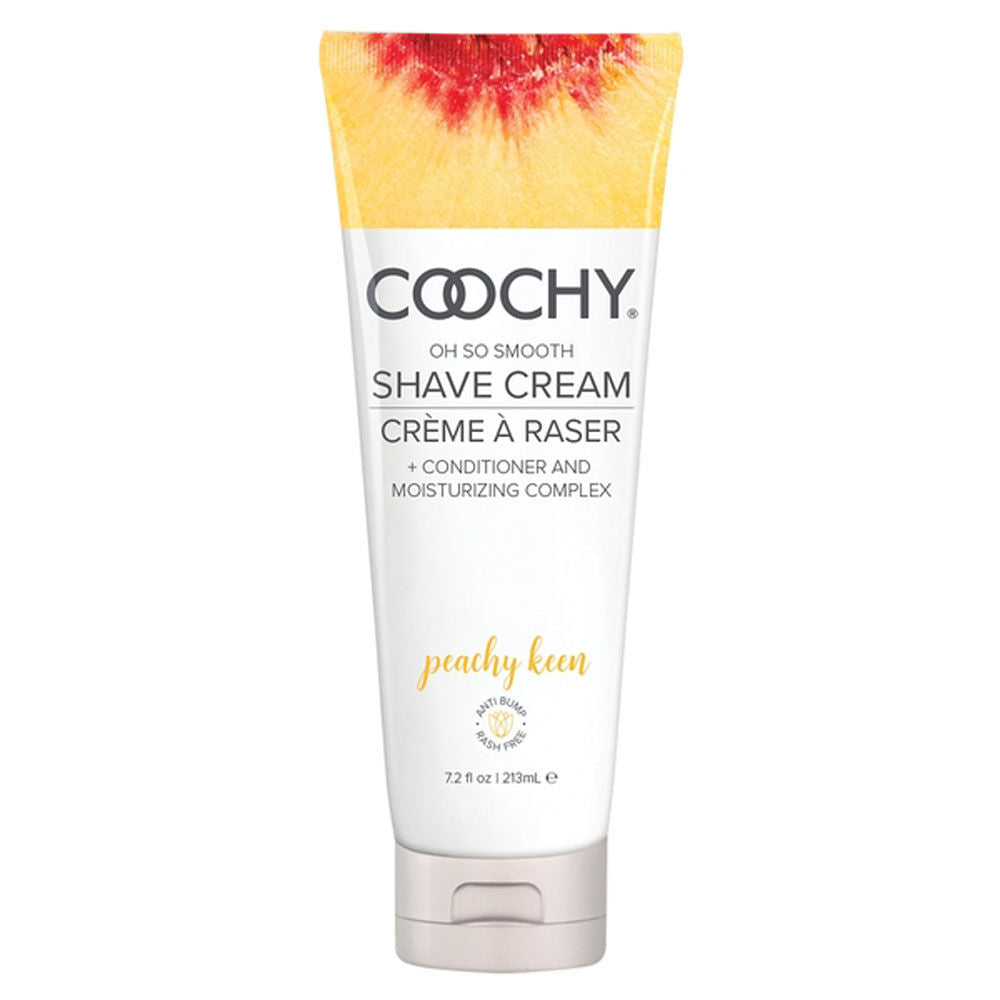 Coochy Peachy Keen Shave Cream for Bikini and Body Care 3.4 Oz Bath & Body
