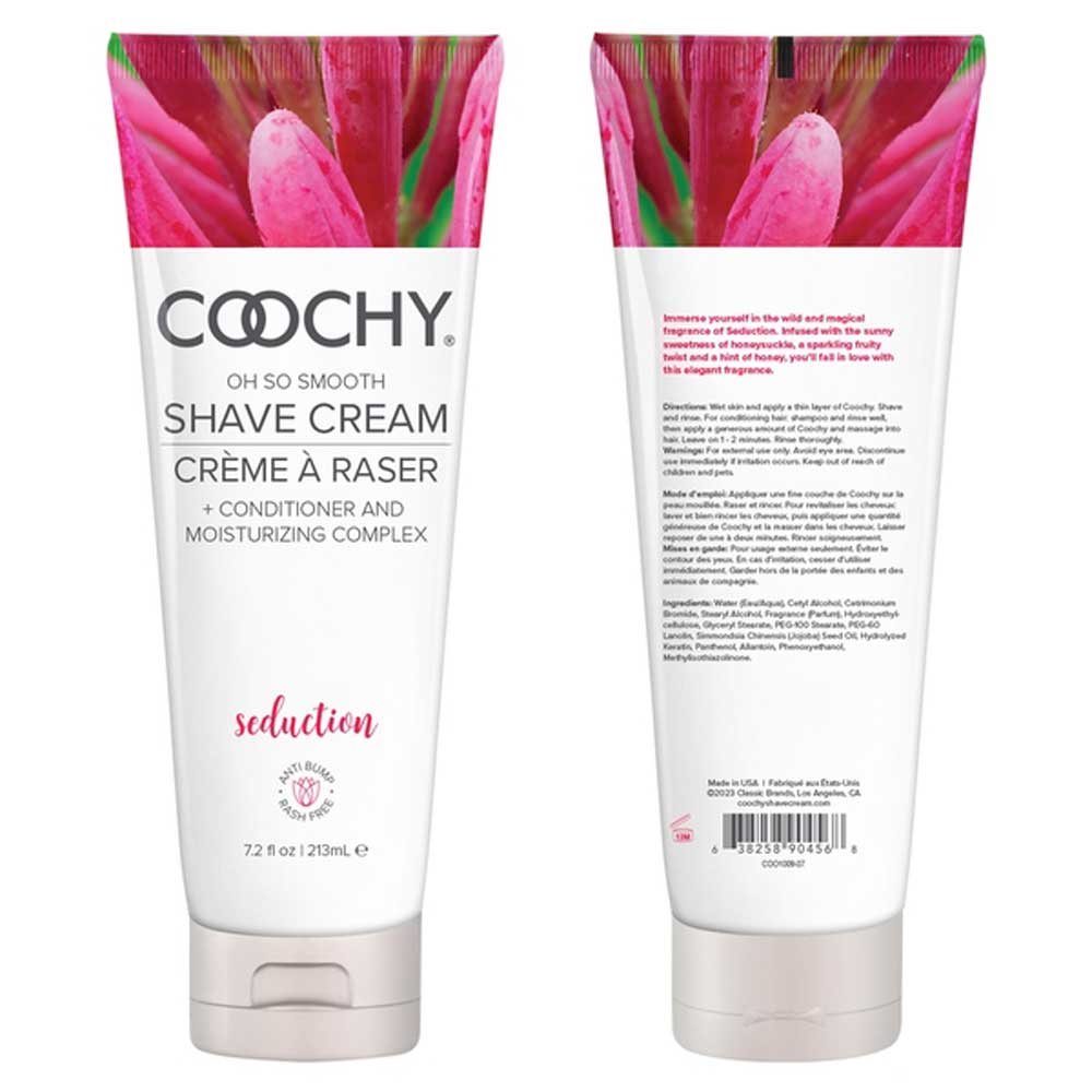 Coochy Seduction Shave Cream 7.2 Oz for Adult Intimacy Care Bath & Body