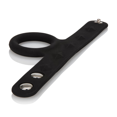 Silicone Adjustable Tri-Snap Scrotum Support Ring Large COCK RINGS Sling