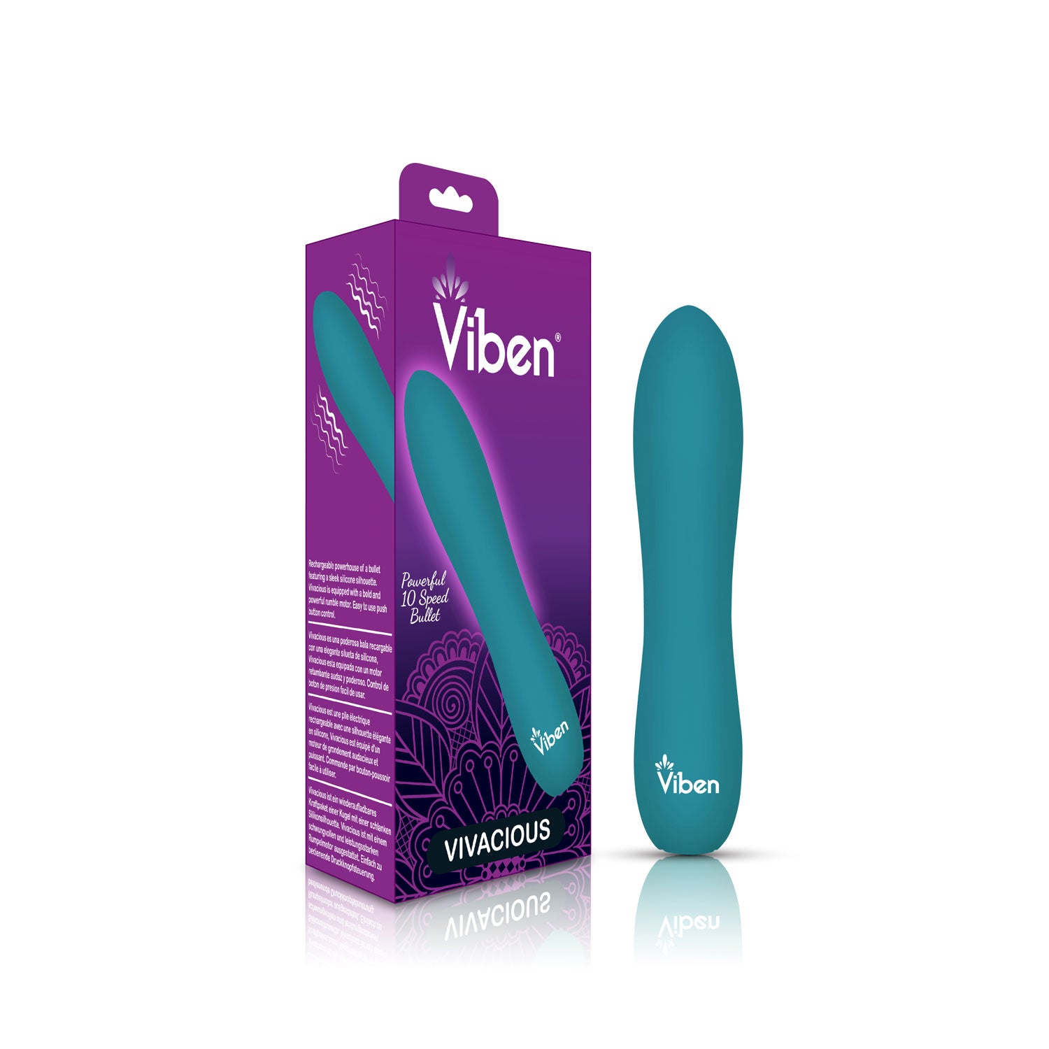 Viben Vivacious Rumble Motor Rechargeable Bullet Ocean BULLETS