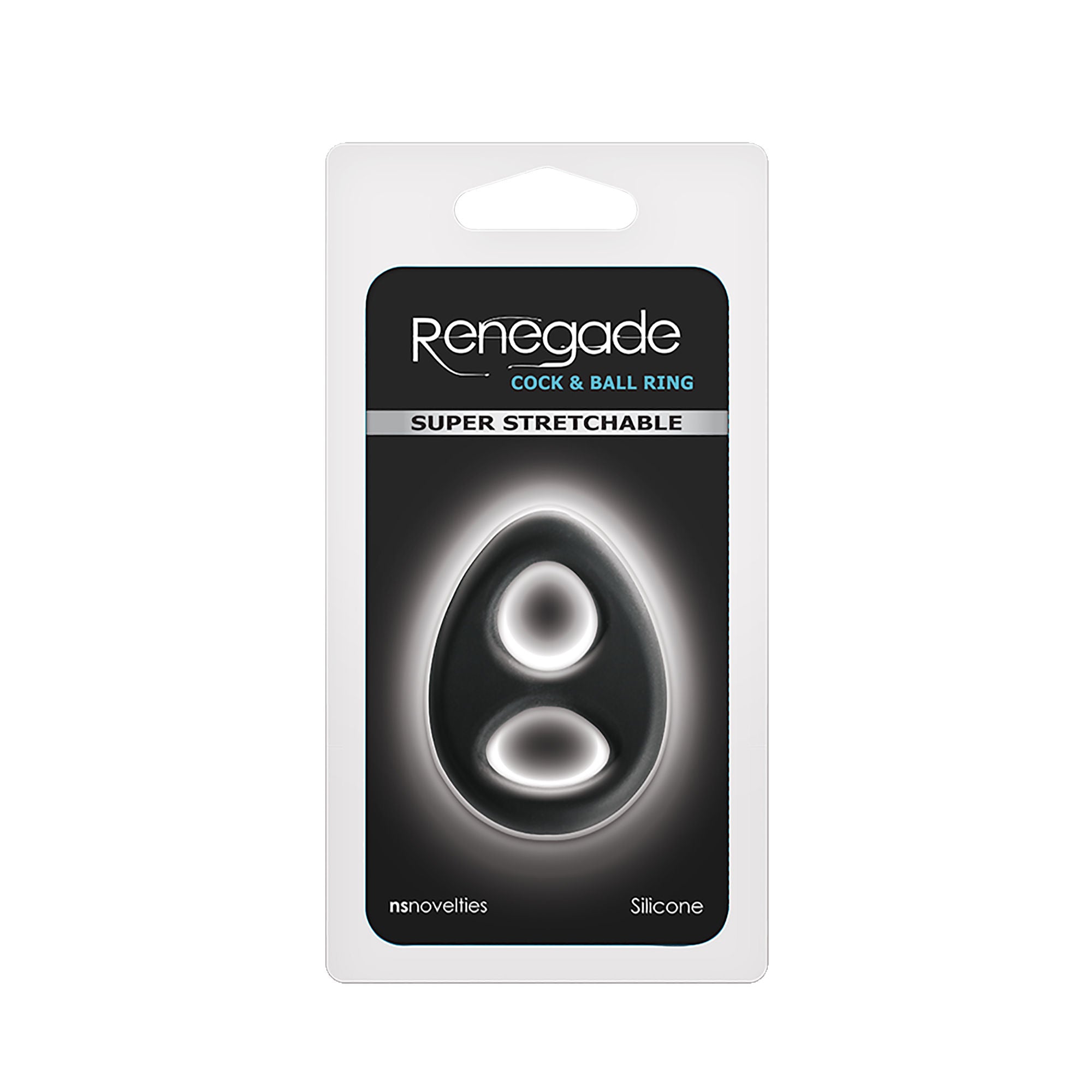 Renegade Romeo Soft Stretchy Black Cock Ring for Comfort Black COCK RINGS