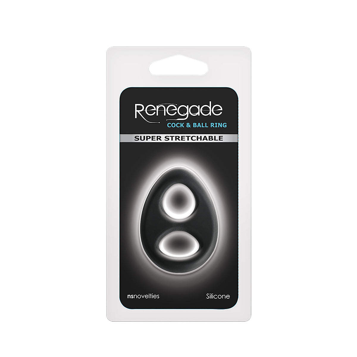 Renegade Romeo Soft Stretchy Black Cock Ring for Comfort Black COCK RINGS