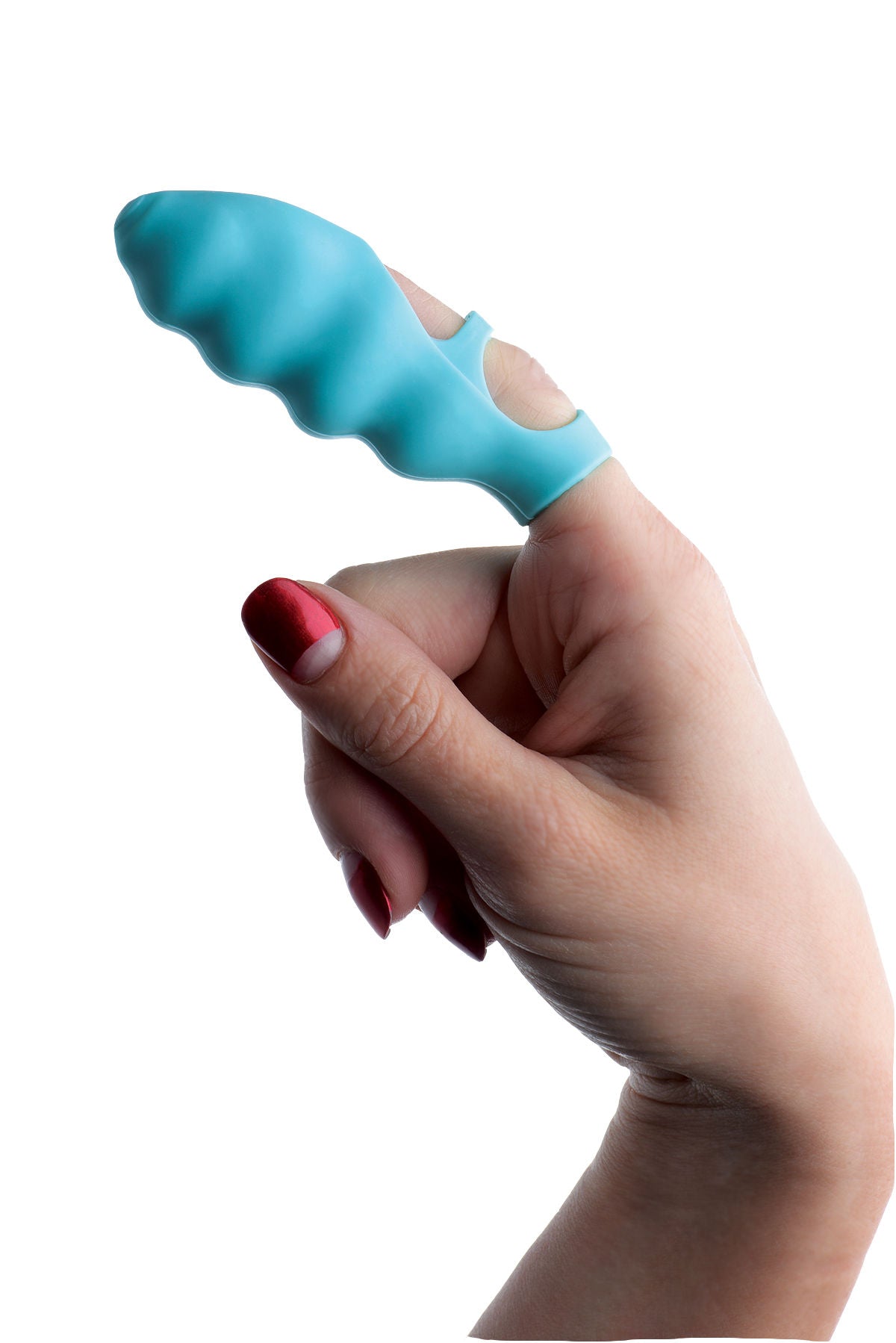Ripples Finger Bang-Her Teal Vibrator Discreet Adult Toy BULLETS