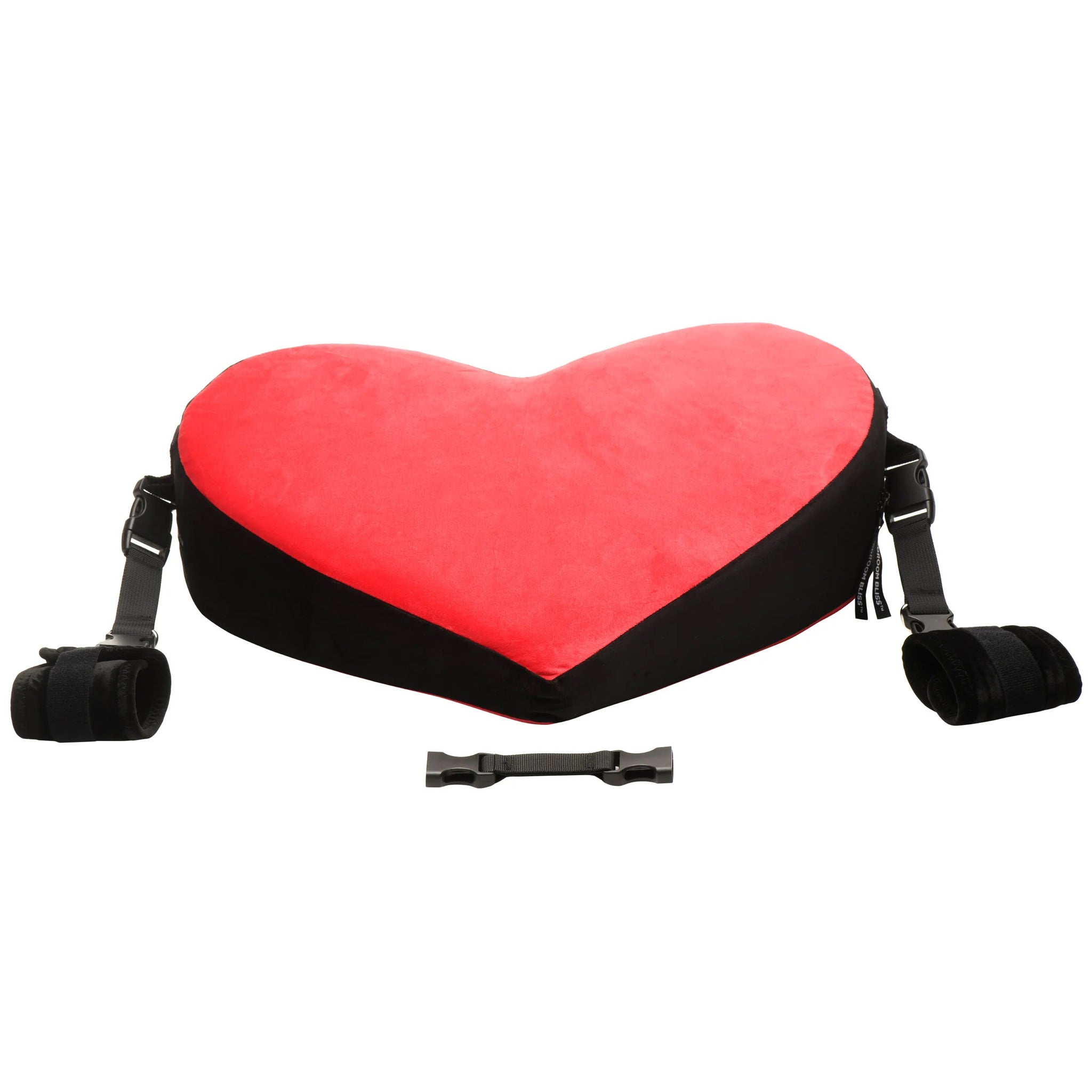 Bondage Love Heart Shaped Positionary Pillow Black Red > Sex Toys > Sex Positioners