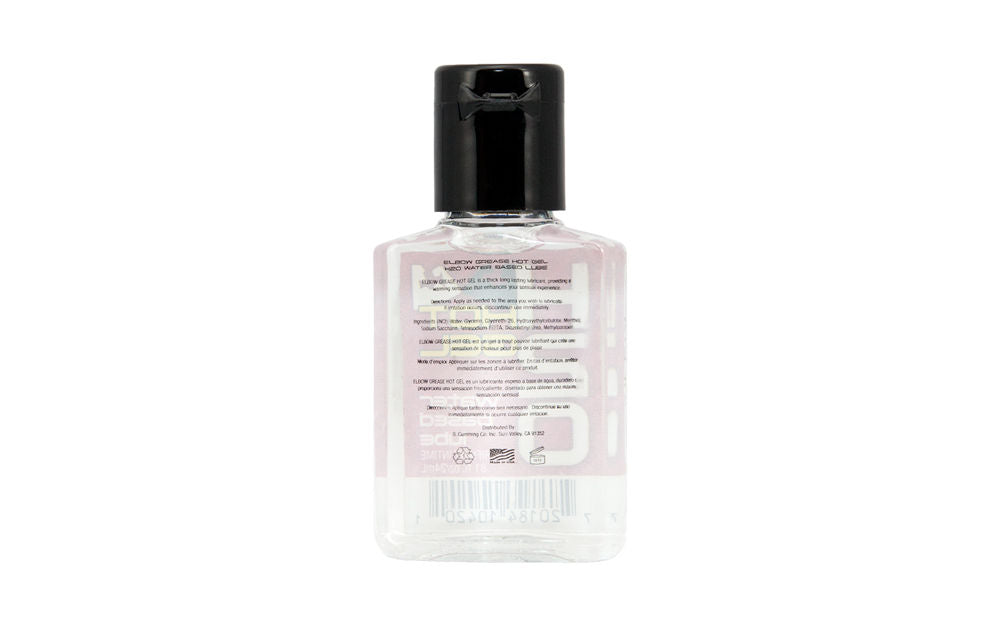 Elbow Grease H2O Hot Gel Water Based Lubricant 24ml Anal Lubricant
