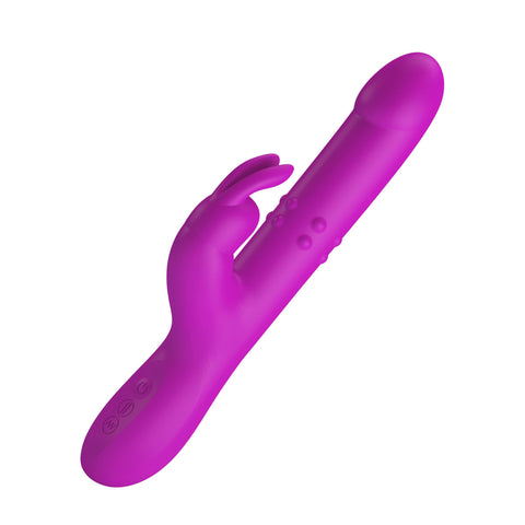 Pretty Love Reese Rabbit Vibrator with Multi-Speed Purple VIBRATORS-RABBIT