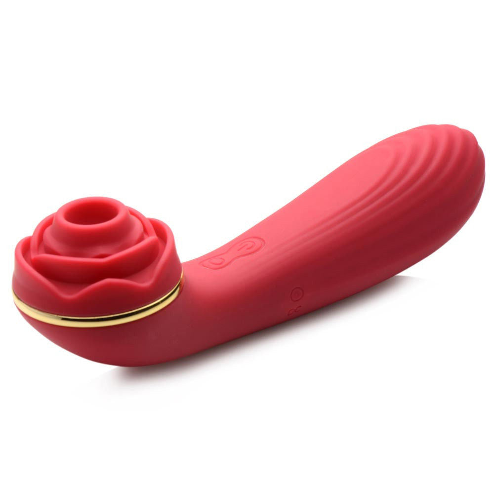 Bloomgasm Passion Petals Rechargeable Suction Rose Vibrator Pink Suction Stimulator
