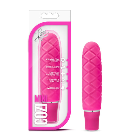 Luxe Cozi Mini Fuchia - Compact Vibrating Silicone Toy Pink Vibrators