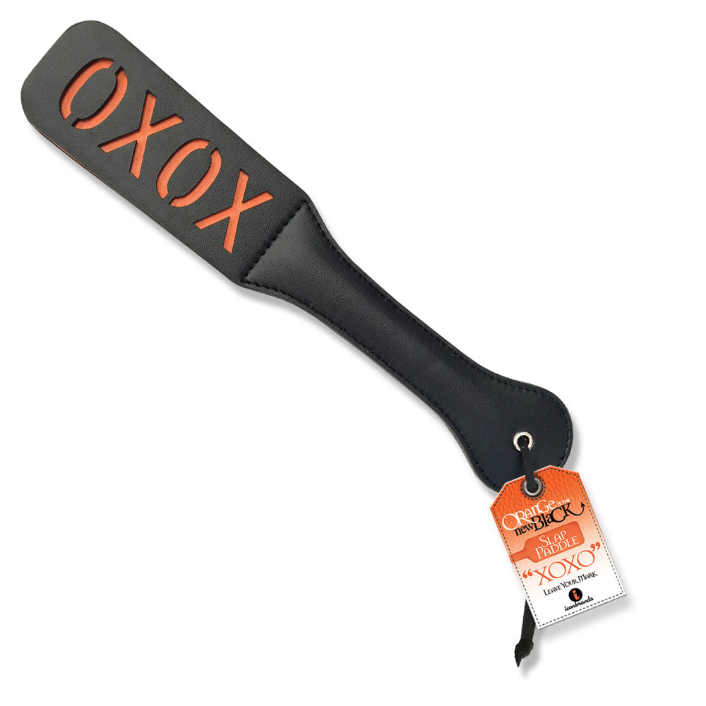 The 9s Orange Is The New Slap Paddle XOXO Adult Paddle Toy Black > Bondage Gear > Paddles