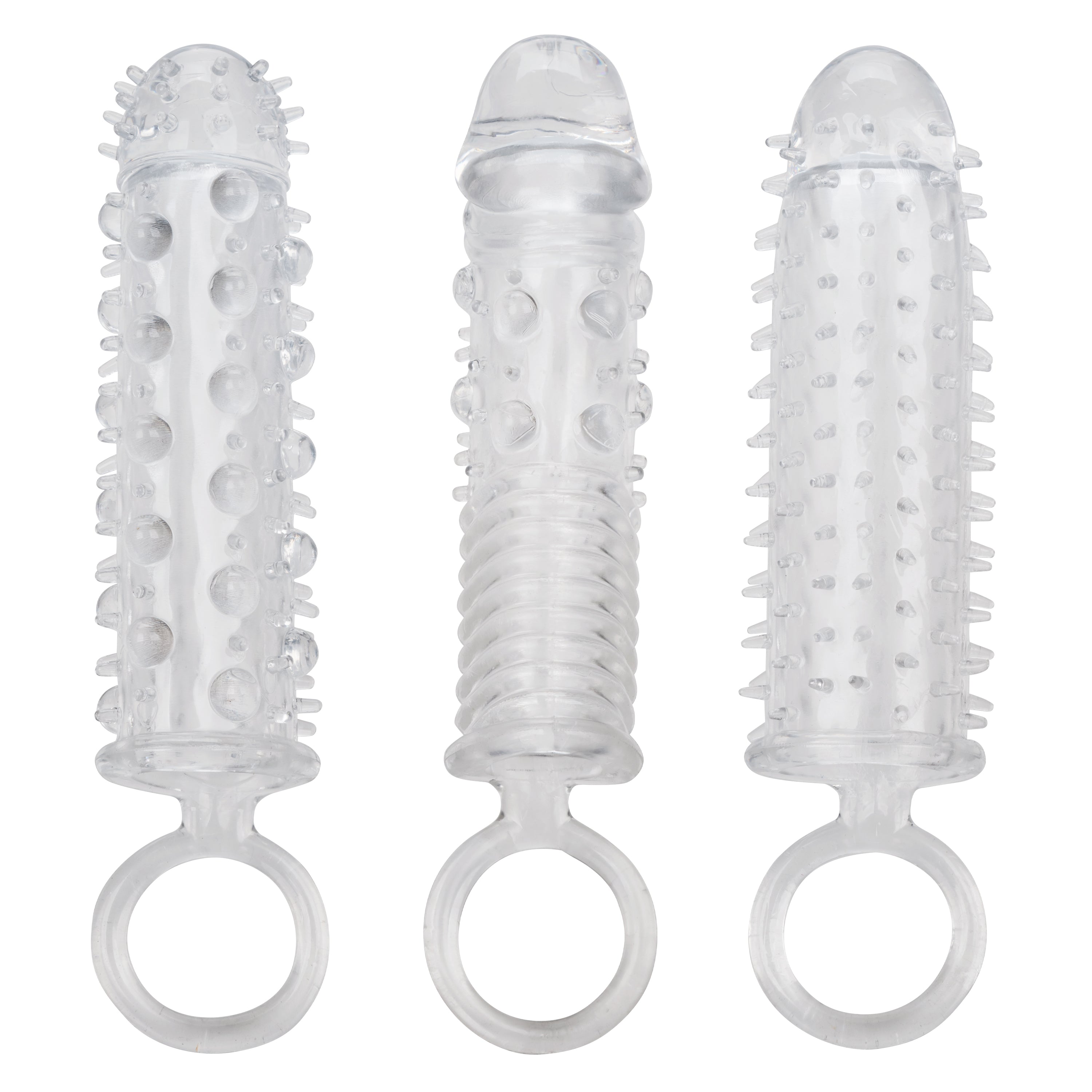 3 Piece Textured Extension Set for Girth and Length Enhancement SLEEVES