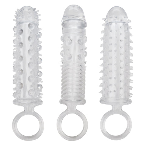 3 Piece Textured Extension Set for Girth and Length Enhancement SLEEVES