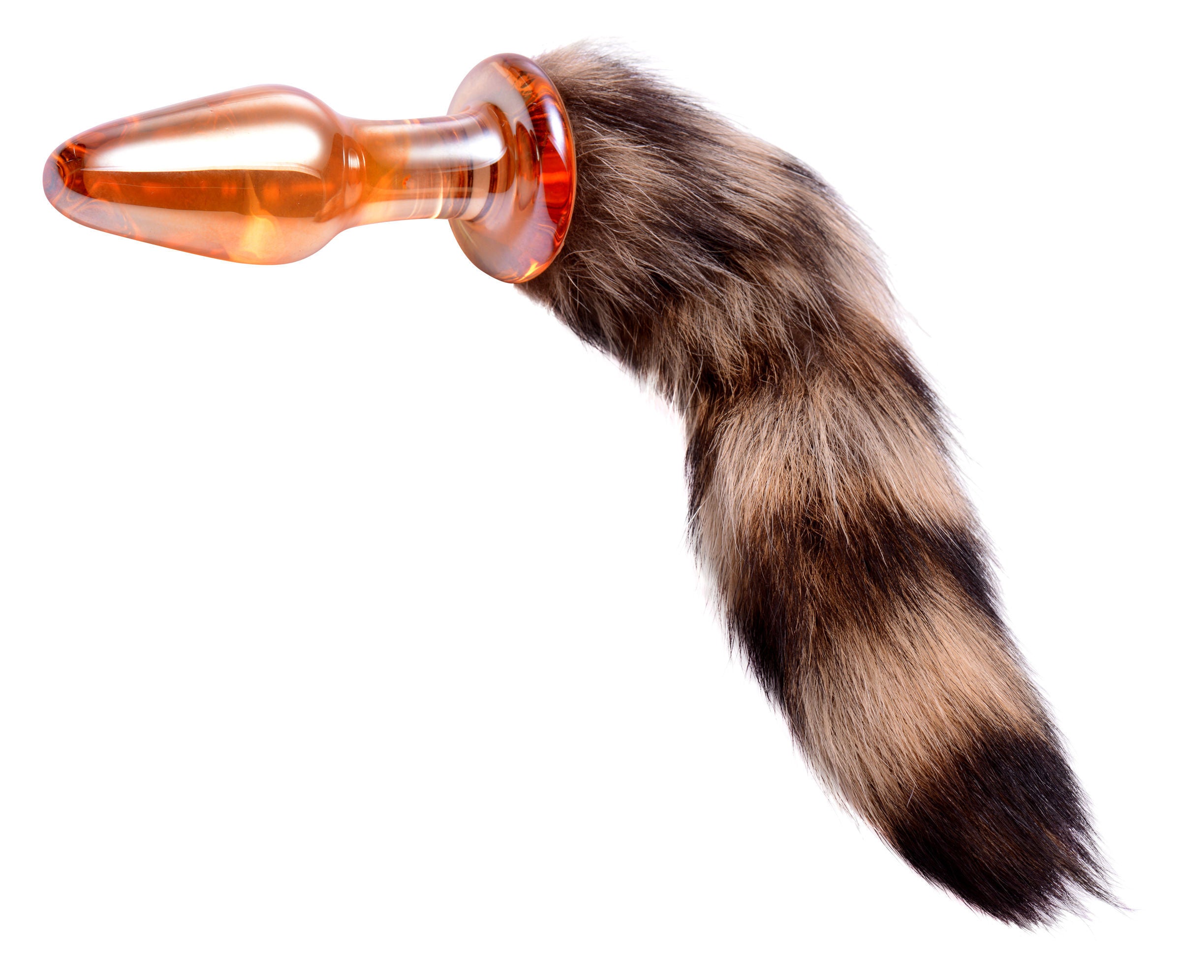 Fox Tail Anal Plug for Adults Faux Fur and Borosilicate Glass > Anal Range > Tail Butt Plugs