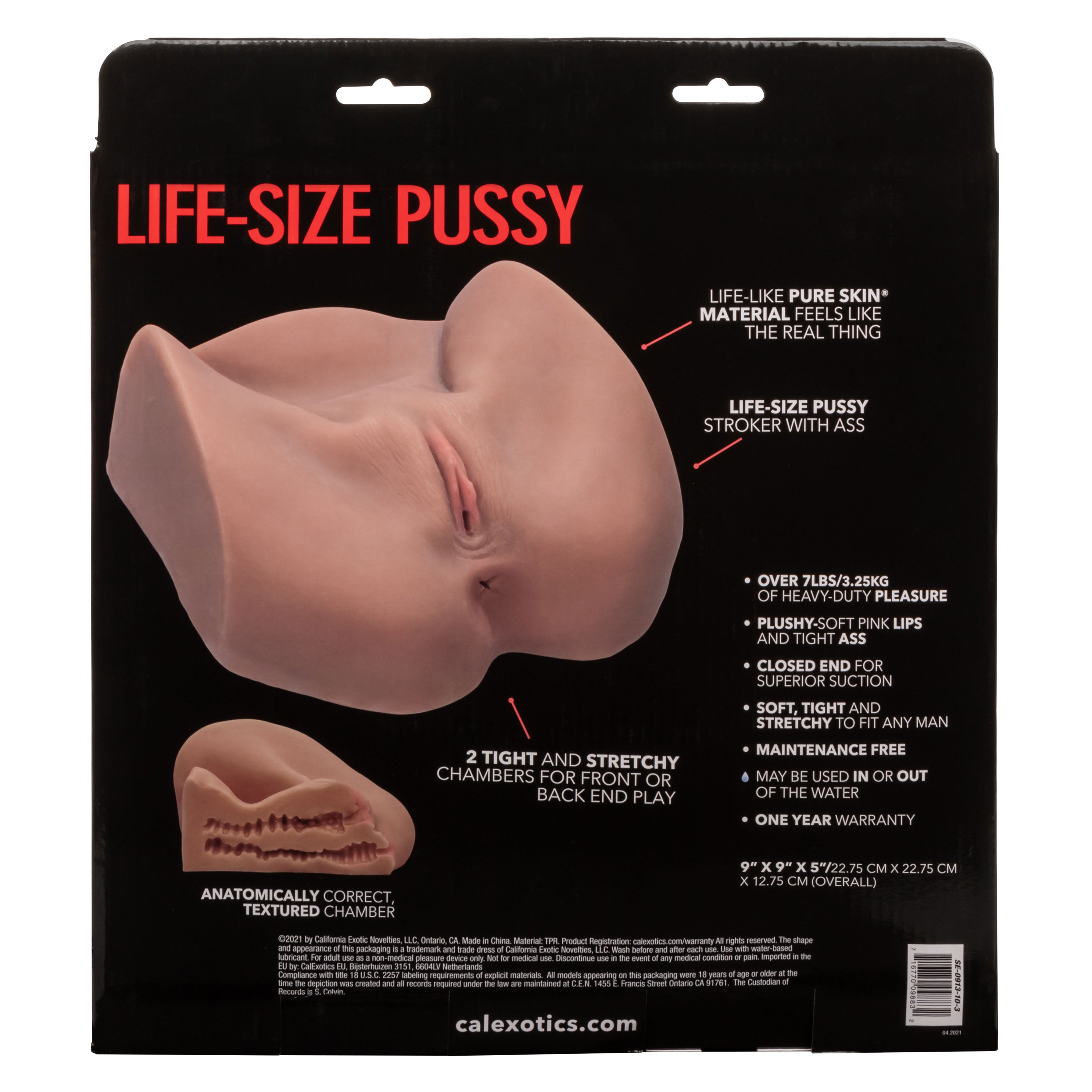 Stroke It Life Size Realistic Pussy Masturbator Brown Assturbators