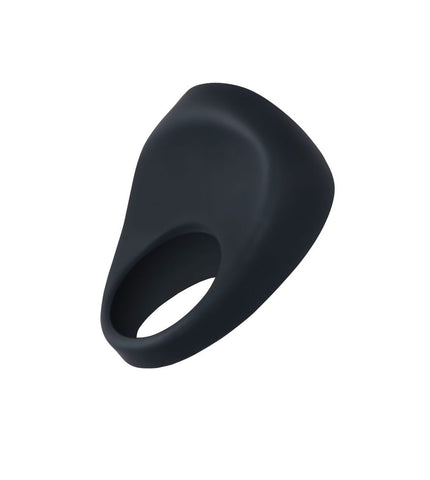 Driver Rechargeable Vibrating Silicone C-Ring for Men Black Cock Rings Vibrating