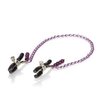 Silver Beaded Adjustable Nipple Clamps with Rubber Coating > Sex Toys > Nipple Clamps