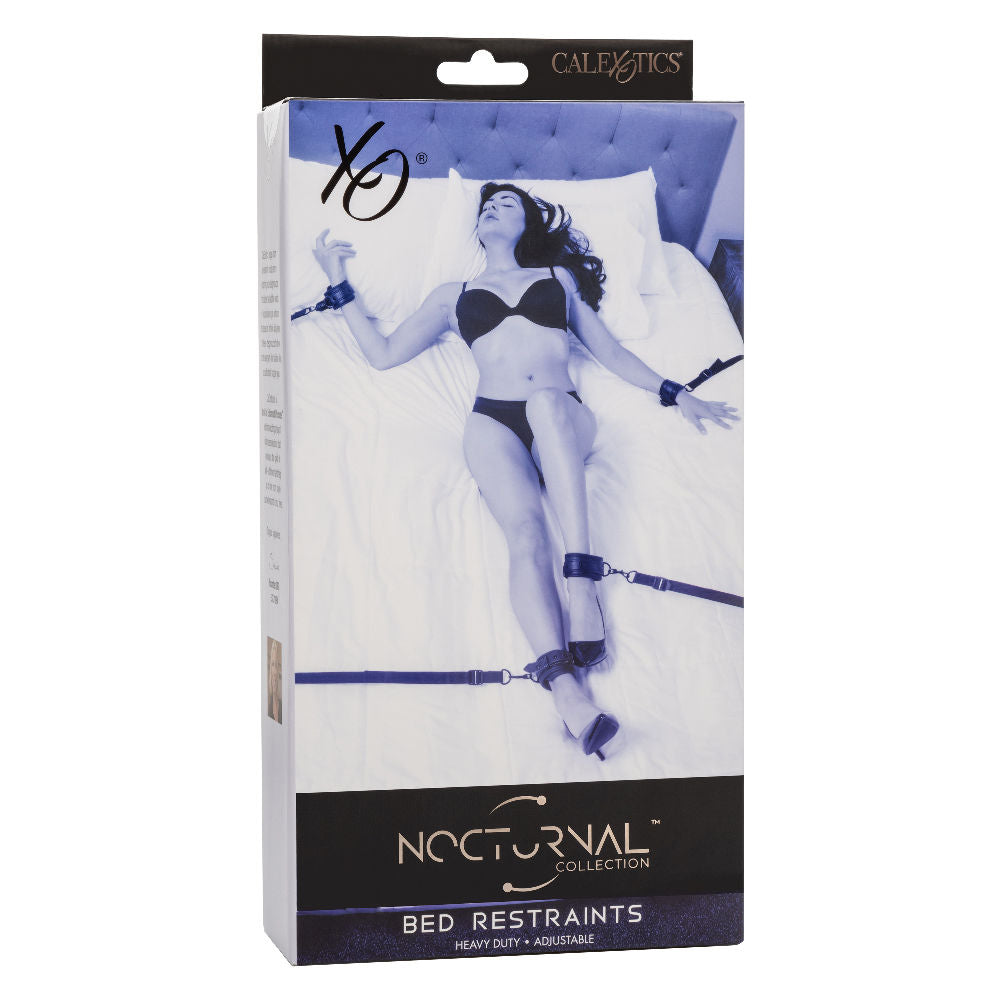 Nocturnal Collection Black Bed Restraints for Intimate Play Black Restraints