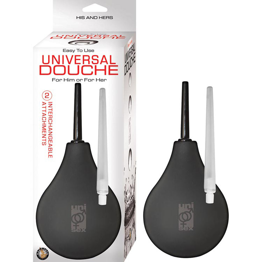 Universal Black Douche System With Two Interchangeable Heads Black Douches