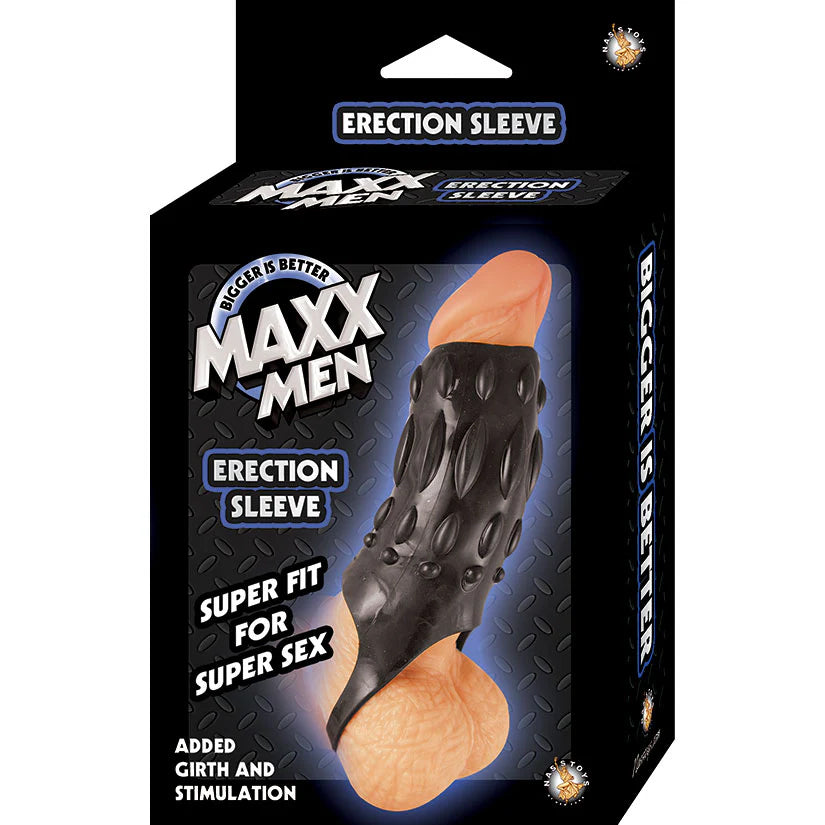 Maxx Men Erection Sleeve Ribbed Texture Extra Stimulation Enhancer Toy > Sex Toys For Men > Penis Sleeves