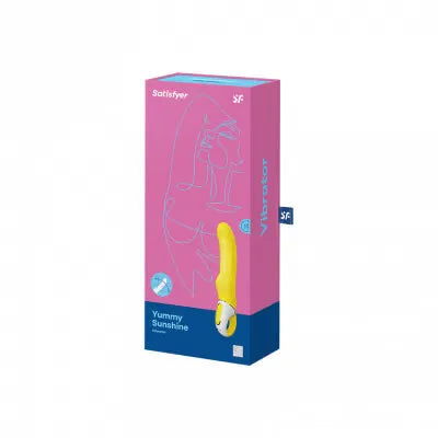 Satisfyer Yummy Sunshine G Spot Silicone Vibrator – Curved G Spot Vibrator > Sex Toys For Ladies > G-Spot Vibrators