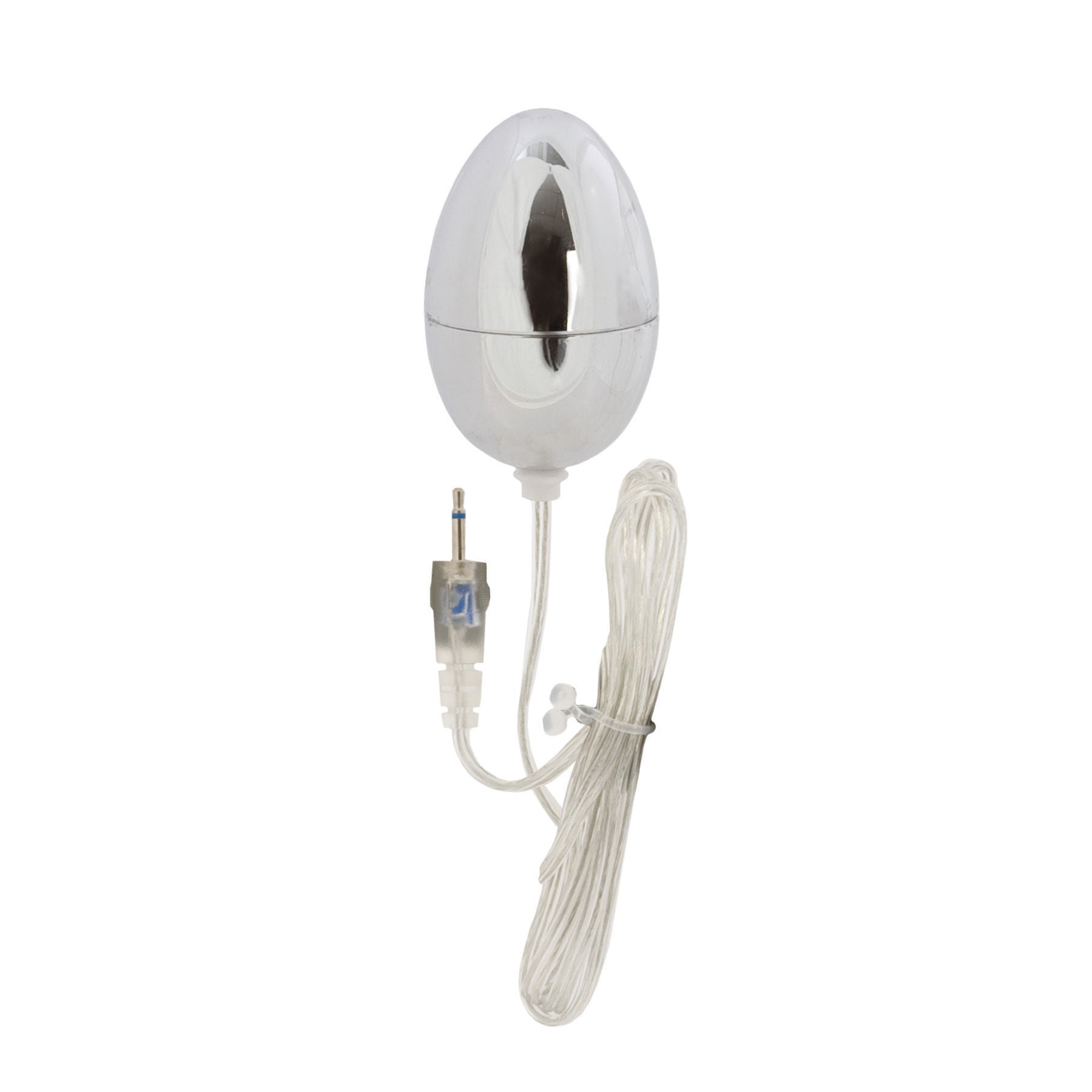 Sterling Collection Silver Egg Interchangeable Adult Sex Toy Silver BULLETS & EGGS