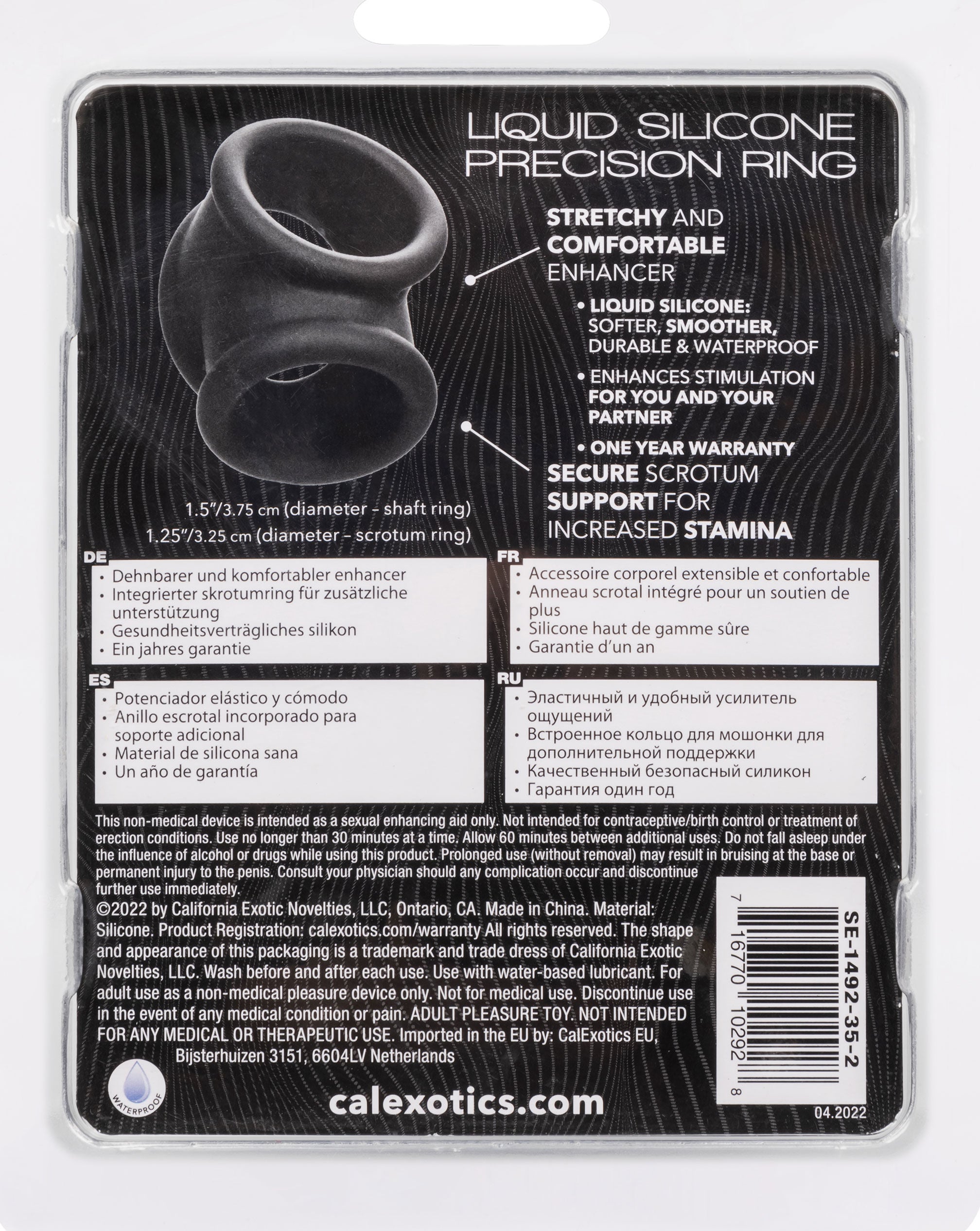 Alpha Liquid Silicone Precision Ring (Gray) – Stretchy Cock Ring COCK RINGS Sling