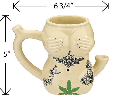 Tattoo Girl Ceramic Mug 10oz Novelty Drinkware Gift Gag Gifts & Novelties
