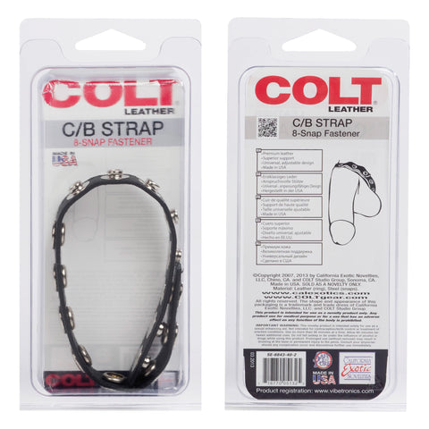 Colt Leather Cock and Ball Strap Black Mens Leather