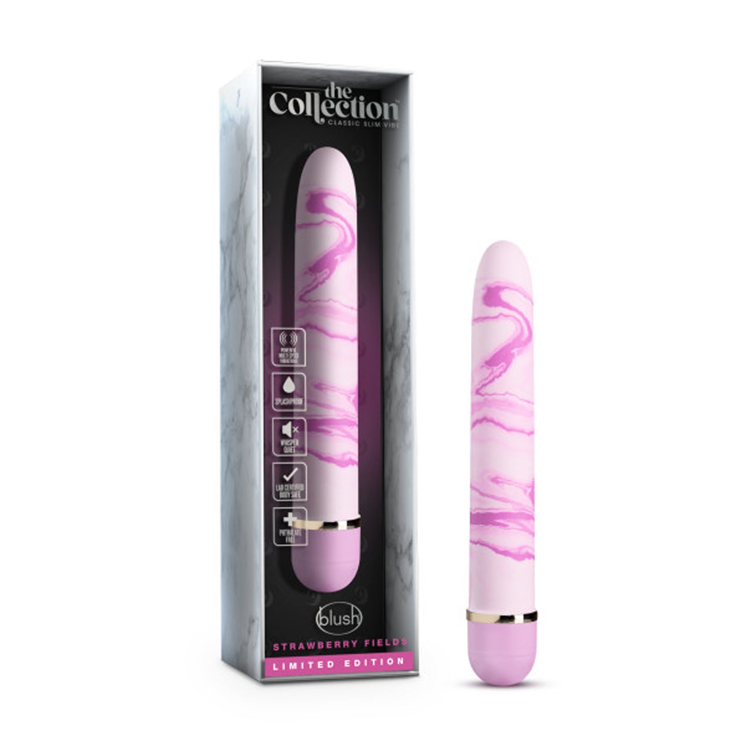 Strawberry Fields Pink Mini Vibrator with Multi-Speed Vibration 5.5" Insertible > Vibrators > Standard Vibrators