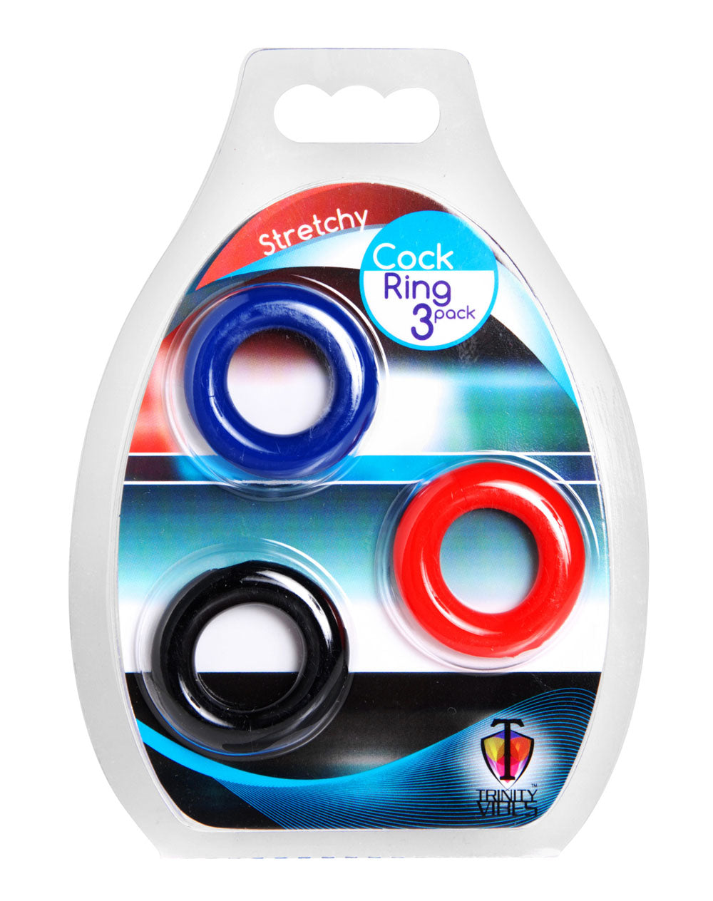 XR Brands Stretchy Cock Ring 3-Pack – Flexible Silicone Cock Rings Set > Cock Ring > Sets
