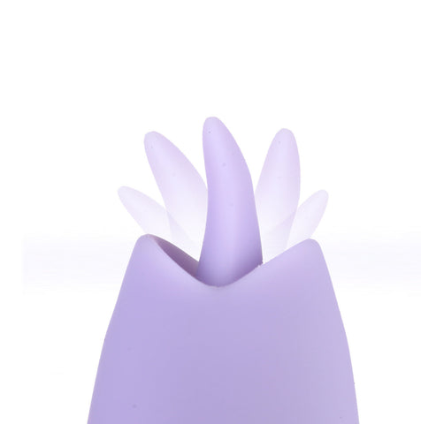 Ellie Wired Bullet Vibrator with Flickering Tongue in Purple Purple BULLETS
