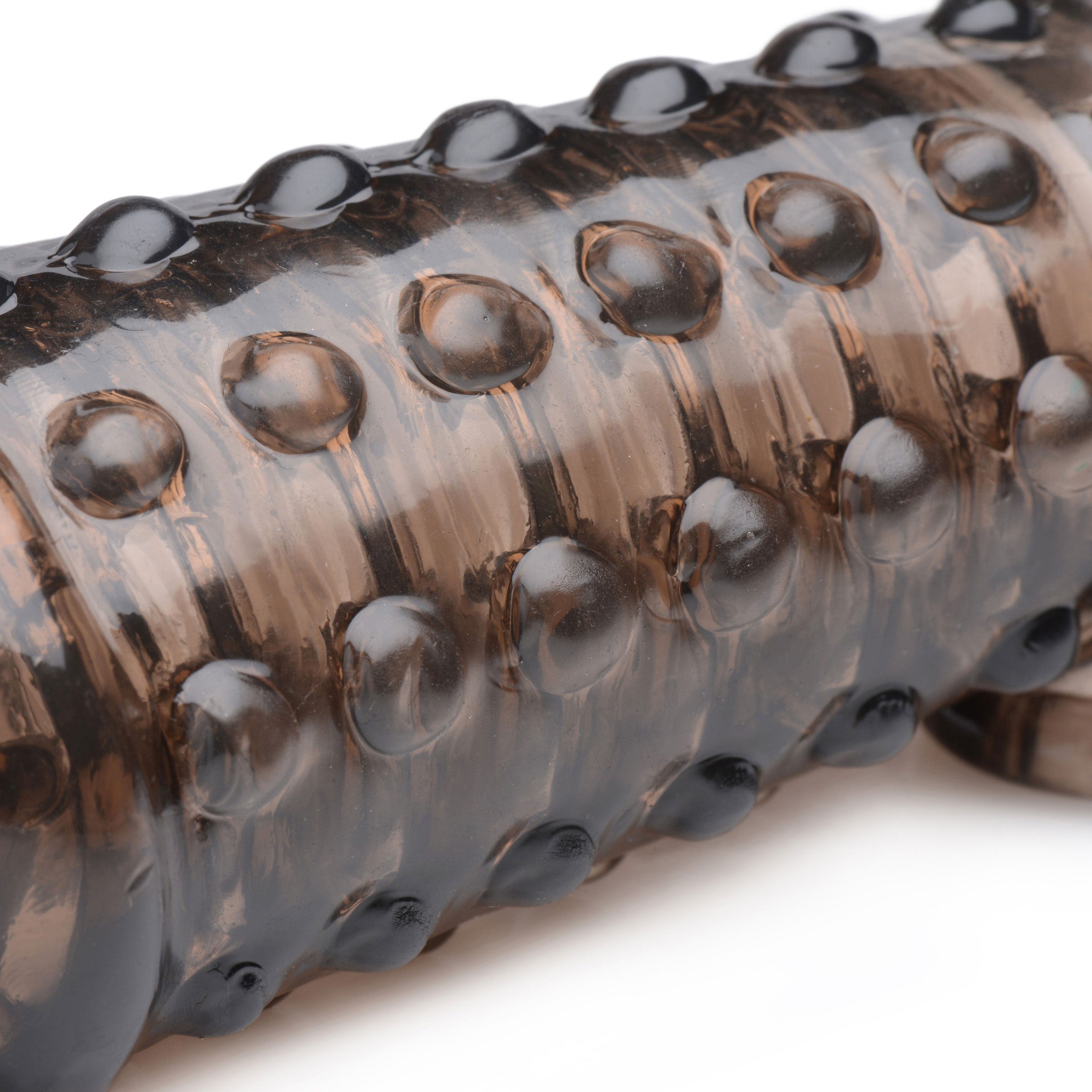 Penis Enhancer Sleeve 1.5 Inch Smoke – Extra Length and Girth Sleeve > Sex Toys For Men > Penis Sleeves