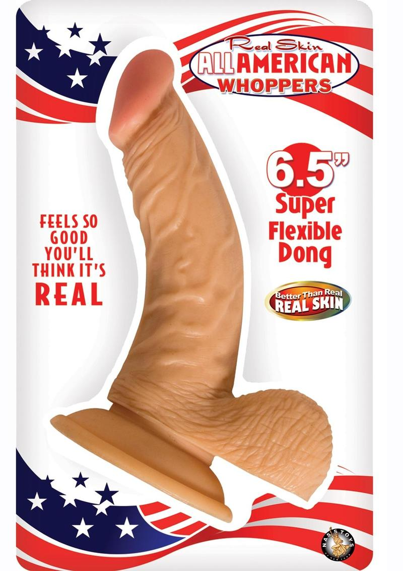 All American Whopper Flexible Realistic 6.5" Dildo Secondary image